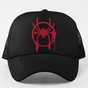 NEW Miles Morales Spiderman Spray Paint Logo Foam Trucker Mesh Snapback Hat